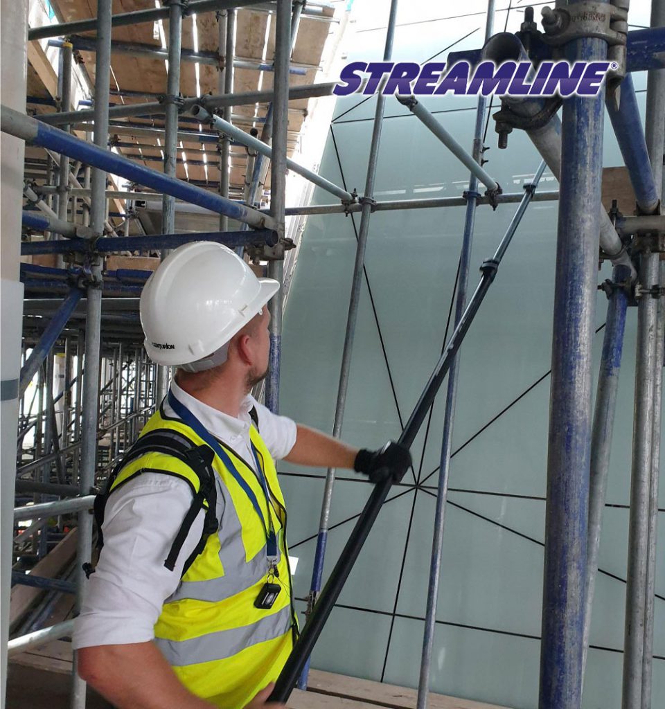 Dragonfly®4 sistem intern de curățare a sticlei, inclusiv tijă telescopică Streamline® OVA8®